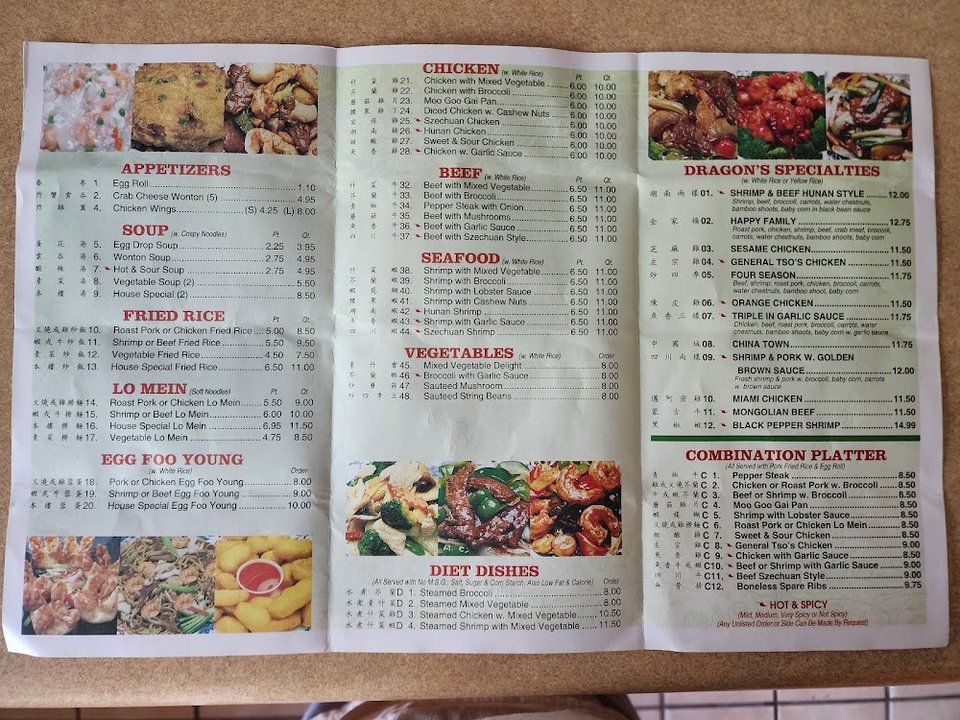 Small plates and dessert selections